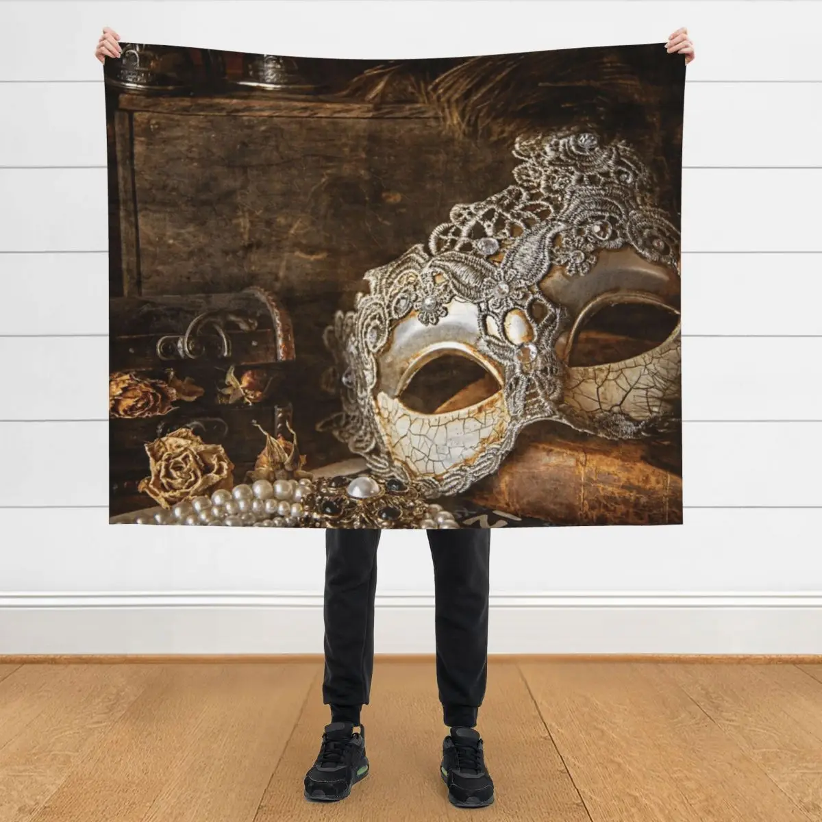 

Masquerade Throw Blanket Softest manga Soft Plaid Luxury Throw Blankets