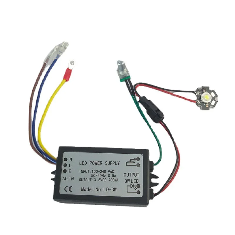 Fuente de alimentación de luz LED para microscopio, 3W, 5W