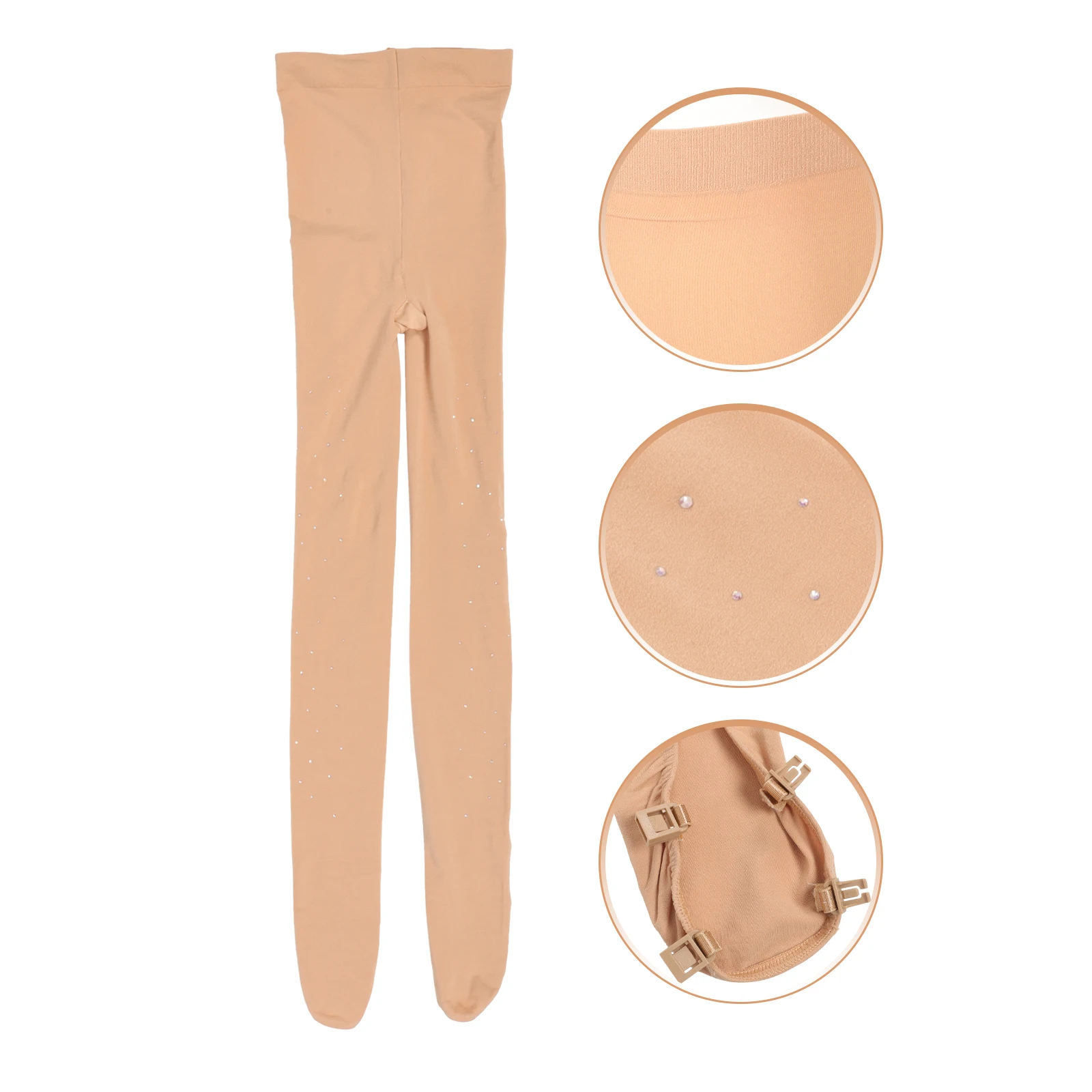 Calzini da pattinaggio Abbigliamento da ghiaccio Collant Forniture per attrezzature per ragazze Calza per pantaloni Scaldamuscoli Leggings