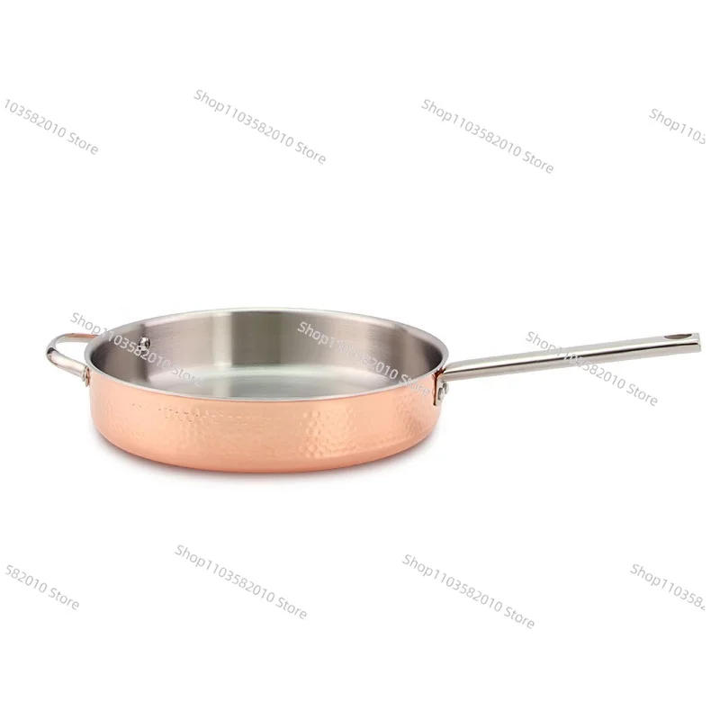 Kitchen Tools Flat-bottomed Cookware Frying Pan 304 Stainless Steel Pan Set Cooking Pot