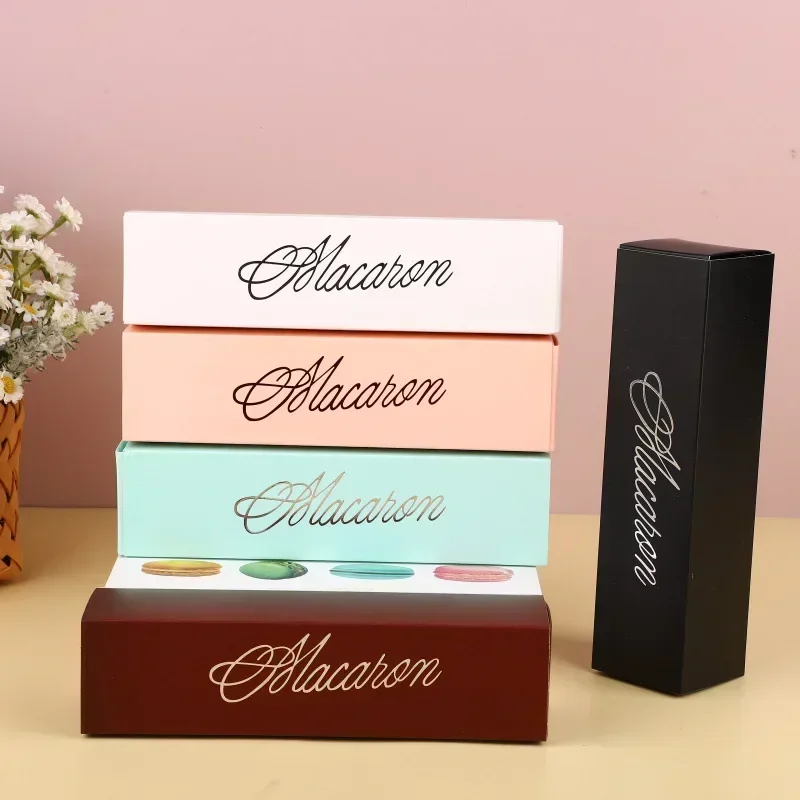 Macaron Cookie Box 6 Cupcake Storage Boxes With Grid Patterns Muffin Paper Box Paper Box Baking Supplies Wedding Party Supplies