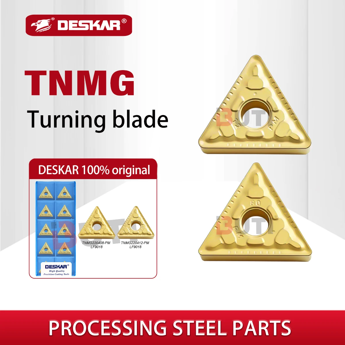 

CNC Carbide Inserts Triangle Turning Tool TNMG220408 PM LF9018 TNMG220412 PM LF9018 Steel Processing Outer Circle Turning Blade