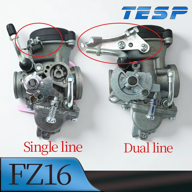 Carburador de motocicleta de 26 mm para Yamaha FZ16 Fazer 150 Byson 150 Bajaj Tvs Fazer v1 Fzs, vehículo todoterreno ATV de 2 tiempos con cable