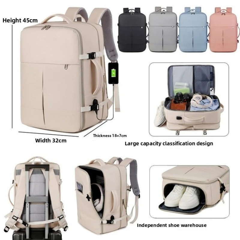 

Large Capacity Travel Backpack For Women Men Scalable Waterproof Hiking Camping Women Bagpack Business Men's Computer Bag
