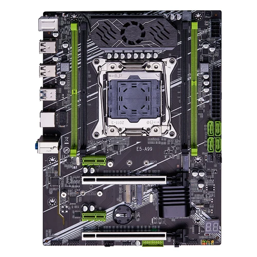 Imagen 2 del producto Placa base QIYIDA X99 LGA 2011-3 E5 A99 compatible con 4 canales Xeon E5 gama completa de CPU DDR4 memoria RAM USB3.0 servidor ATX