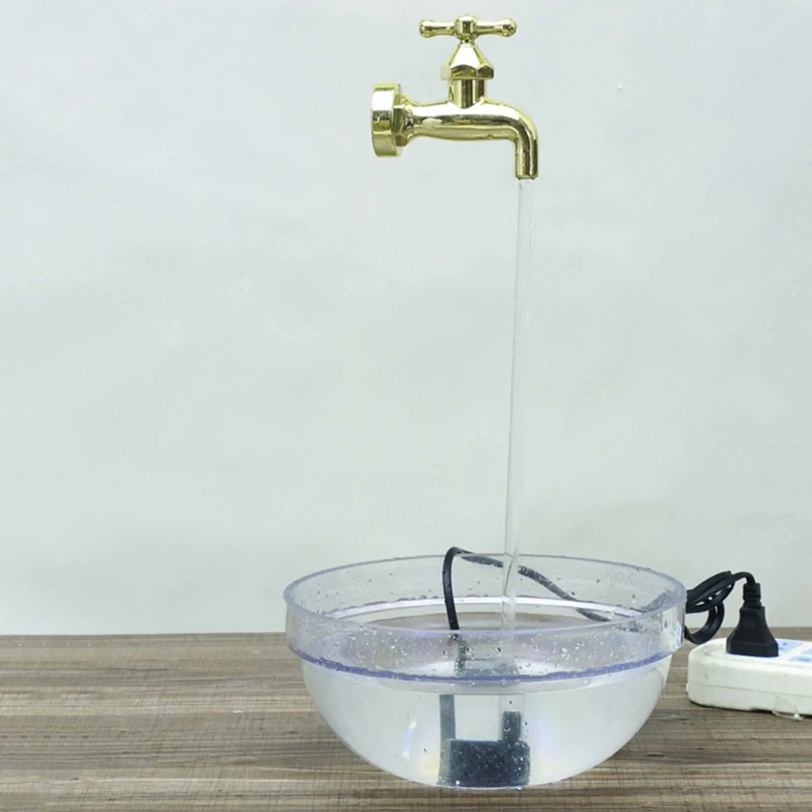 Floating Tap Yard Garden Porch Invisible Flowing Spout Watering Can Fountain