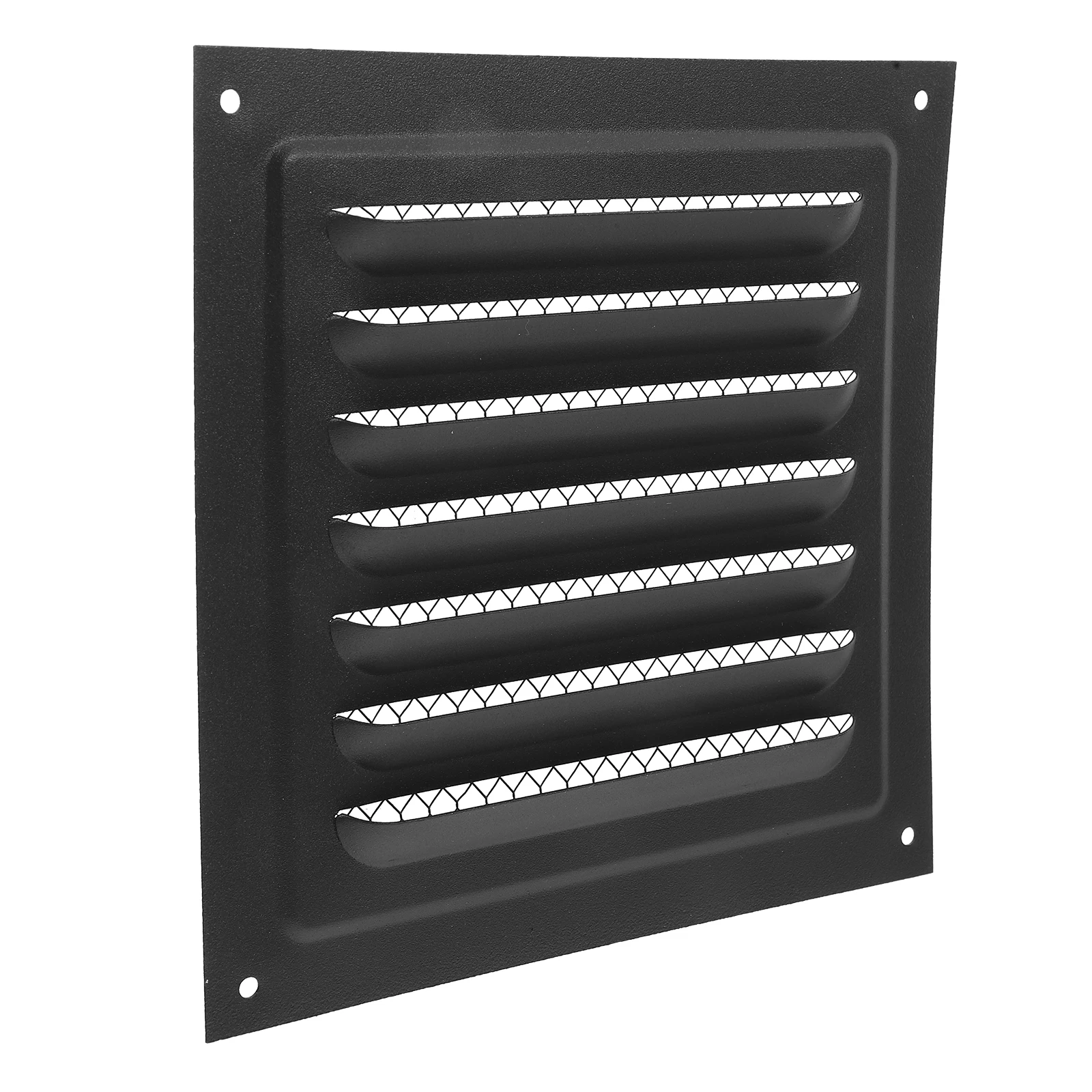 

Shutter Cover Gable Vent for Home Attic Air Flow Black Vents Wall Exhaust Grille Exterior System Metal Garage