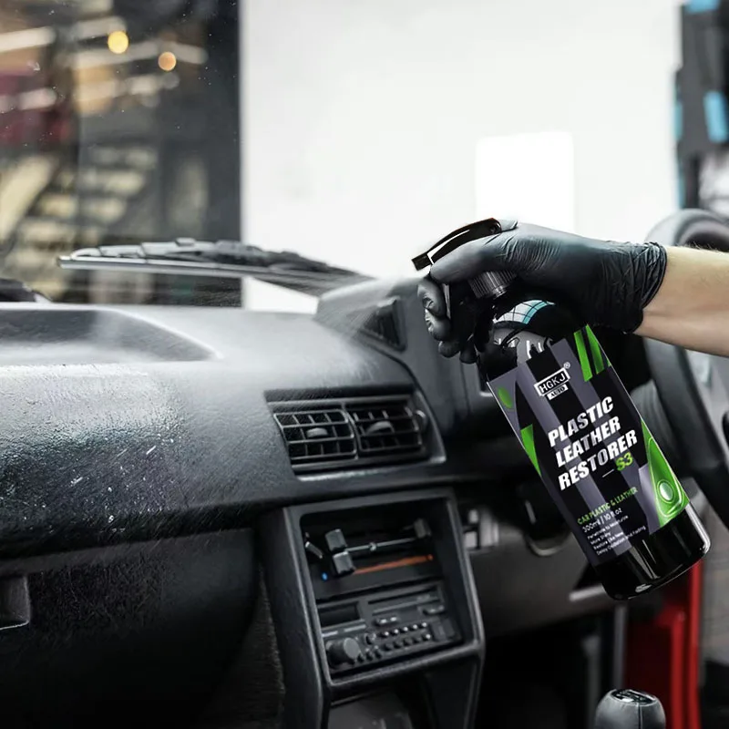 Auto-Innenraum-Restaurierung Autopflege-Beschichtung Super Glanz Politur Auto-Pflege Armaturenbrett Kunststoff-Leder-Aufarbeitung HGKJ s3
