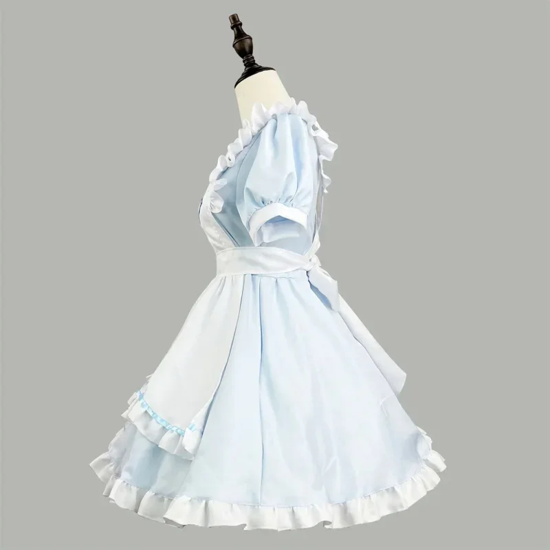 Sn88 new blue cute heart Lolita maid dress cosplay love girl maid dress suit for maid maid party stage costumes S -5XL % # 2 @