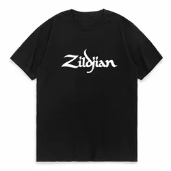 Zildjian-男性用コットンTシャツ,タンパーションドラム,サイクリストのロゴ,印刷された半袖,グラフィックTシャツ