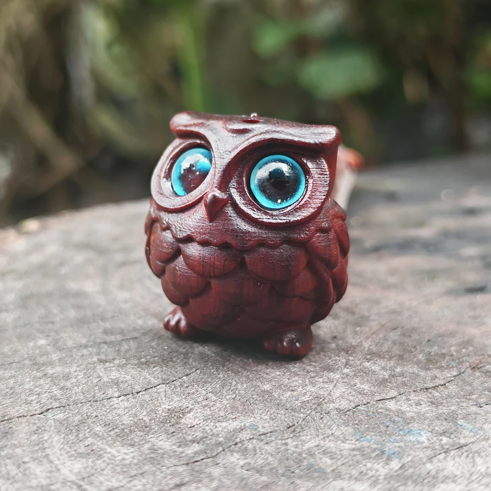 1 Inch Wooden Owl Ornament, Ethnic Style, Simple Style, Suitable for Fireplace, Living Room, Men's Gift, Study Room, Office Decoration, Home Decoration, Christmas Decorations