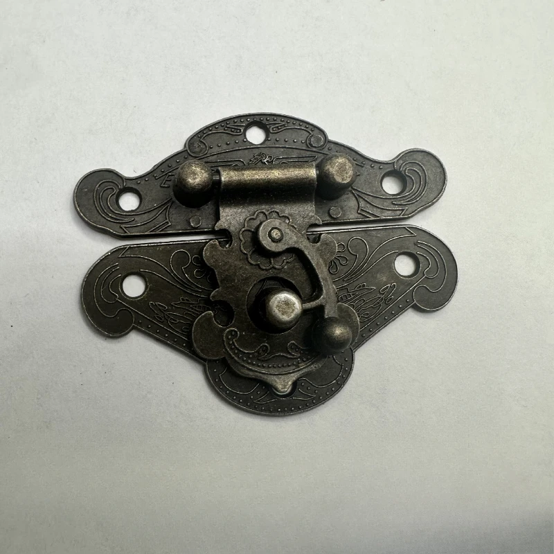 Vintage Zinc Alloy for Latch Hasp Pad Chest Lock Plate for Wood Jewelry Box Cabi