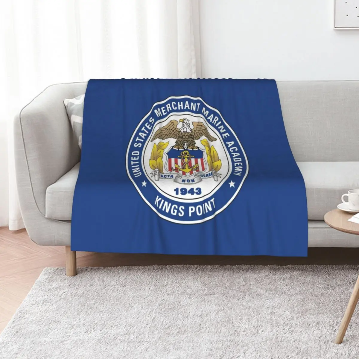 United States Merchant Marine Academy? Throw Blanket Comforter Cute Plaid Plaid for winter Blankets