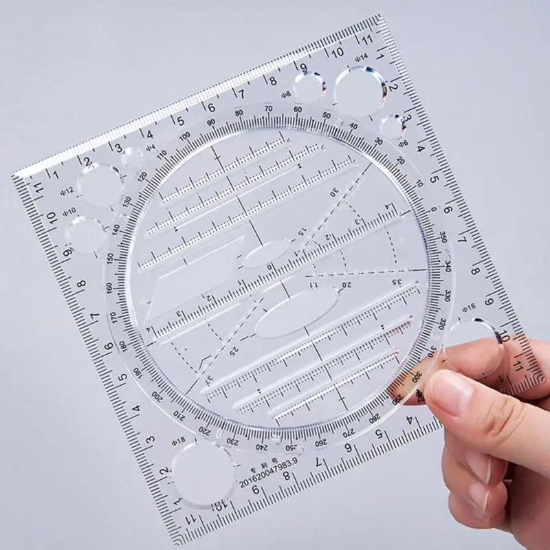 G8TA ĐIỀU KIỆN DRAPETRIC PRITED để vẽ Stereogram 360 độ Prodractor Góc Công cụ đo vòng tròn cho học sinh