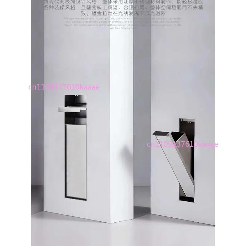 Built-in Toilet, Niche Trash Can, Toilet Built-in Stainless Steel Rack, Custom Hidden Hand Tissue Box