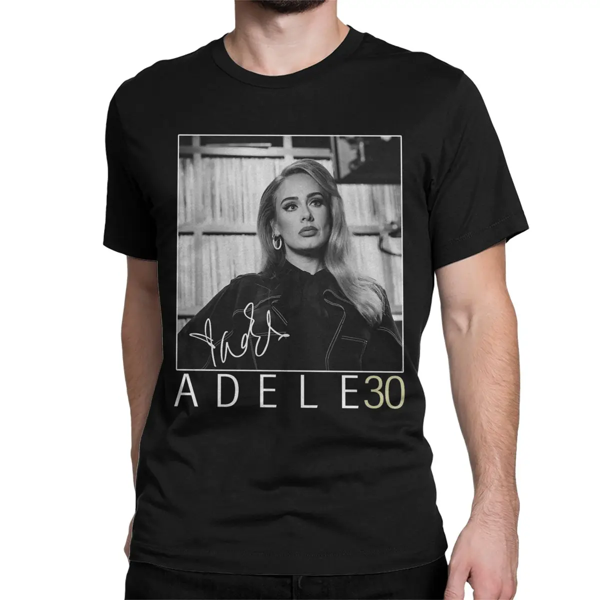 T-Shirt da uomo Adele Tour 2024 maglietta Casual 100% cotone maglietta a maniche corte O collo abbigliamento taglie forti