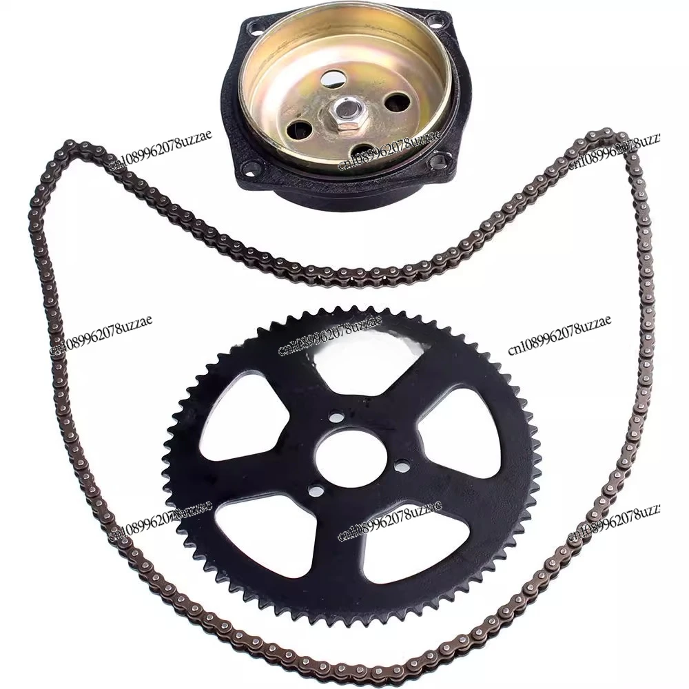 Mini Motorcycle Accessories 49CC Two-punch Small Sports Car Gearbox Chain Chain Disc Flywheel Sprocket Full Set 25H Type