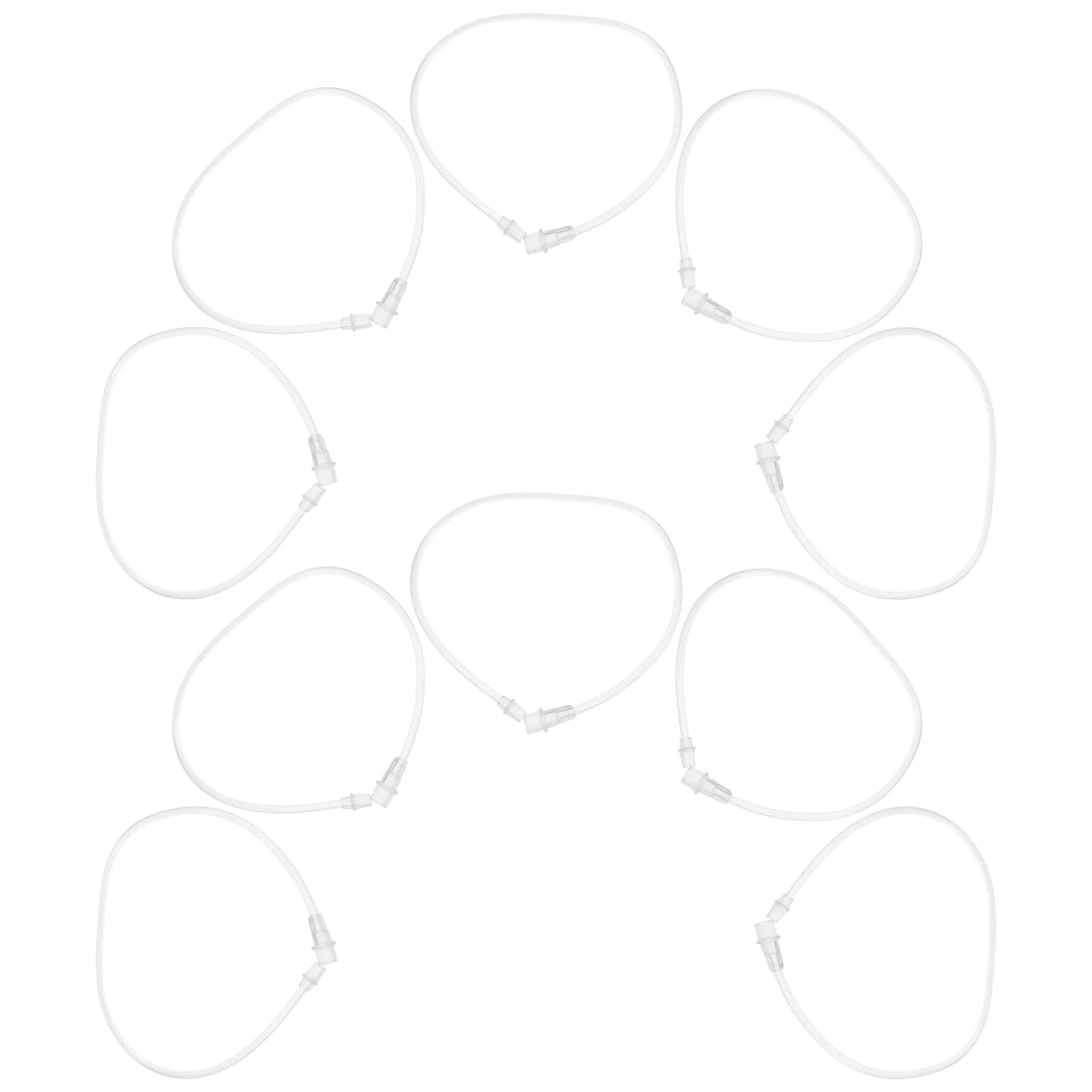 

10pcs Cupping Extension Pipe Transparent Vacuum Hose Kit For Massage Machine Durable Airtight Seal Home Professional Use Cupping