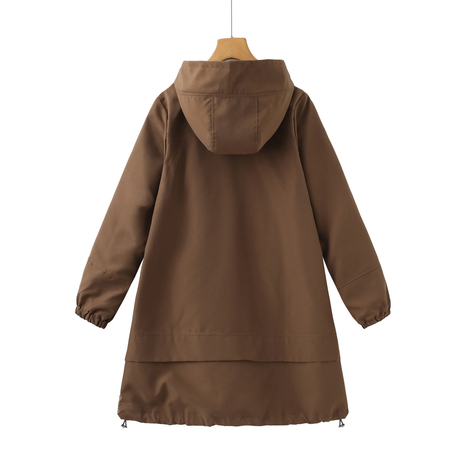 Płaszcze dla eleganckich kobiet Skórzany trencz z nadrukiem Litera D Suszenie Szaro-biały Odmładzający Prostota Nadruk Vintage Funkcjonalny