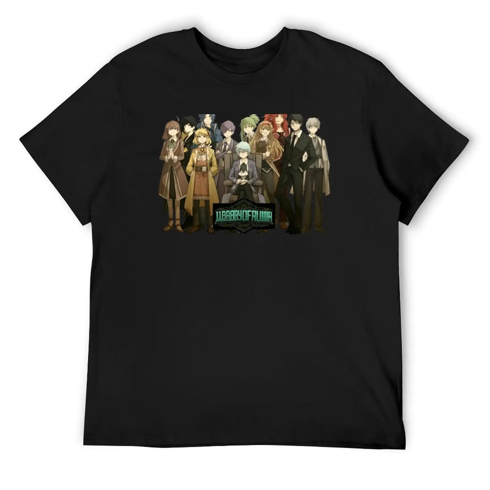 

LIBRARY OF RUINA T-Shirt heavyweights anime graphic t shirt vintage fruit of the loom mens t shirts