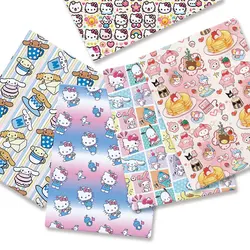 Hello Kitty 140x50CM Cartoon Polyester cotton fabric Patchwork Tissue Kid Home Textile Sewing Doll Dress Curtain cotton Fabric
