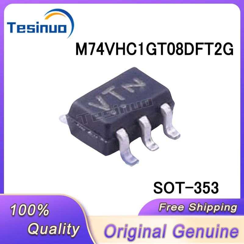 10-100/PCS New Original M74VHC1GT08DFT2G 74VHC1GT08 VT.. SOT-353 Logic gate chip In Stock