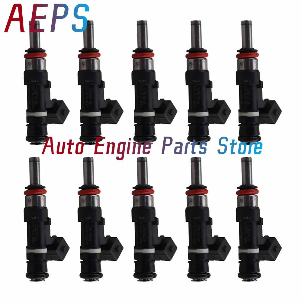 10Pcs Fuel Injector 0280158036 13647839098 FJ753 For BMW M5 M6 5.0L 2006-2010