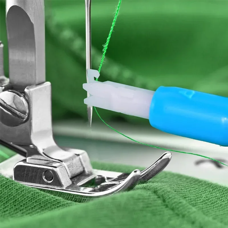 

Sewing Needle Inserter Automatic Needle Quick Sewing Threader Needle Threading Tool for Sewing Machine Holds Needles Firmly