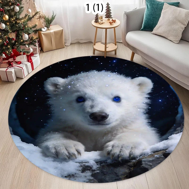 2D Abyss Hole Round Rug Optical Illusion Depth Area Carpet Non-Slip Floor Mat Trick Decor 2026