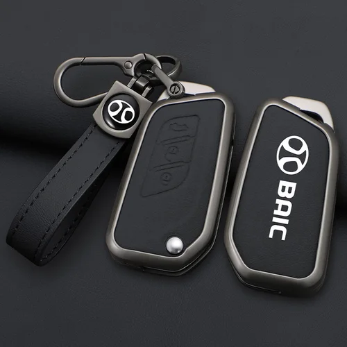 Imagen 2 del producto Funda de aleación de Zinc para llave de coche, funda protectora para Baic Senova X25 X35 X55 X65 D50 para Changhe Q25 Q35 A6