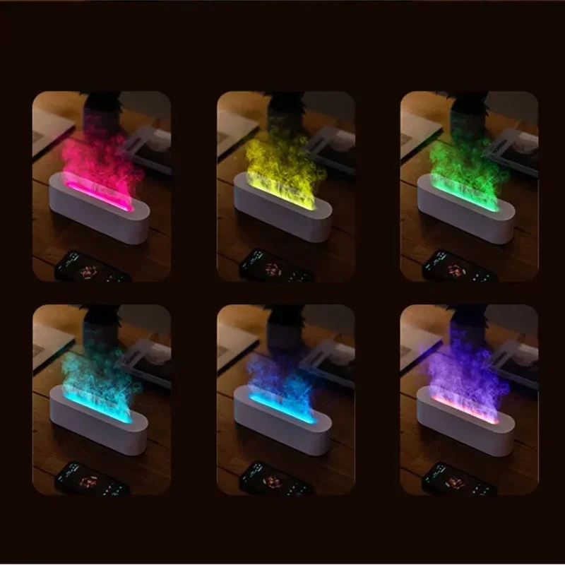 Youpin Xiaomi Air Humidifier 7 Color Flame Essential Oils Humidifiers Diffuser Switching Atmosphere Help Sleep Aroma Diffuser