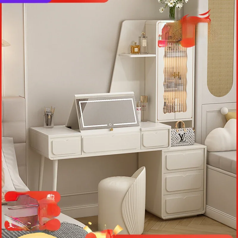 Clamshell dresser, storage cabinet, integrated bedroom, computer desk, bookcase, makeup table