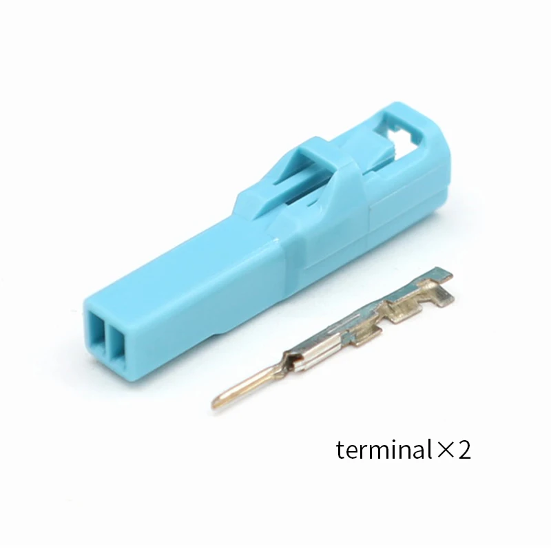DJ3021A-1.0-11 Blue micro plug sheathed automotive connector 2-hole male