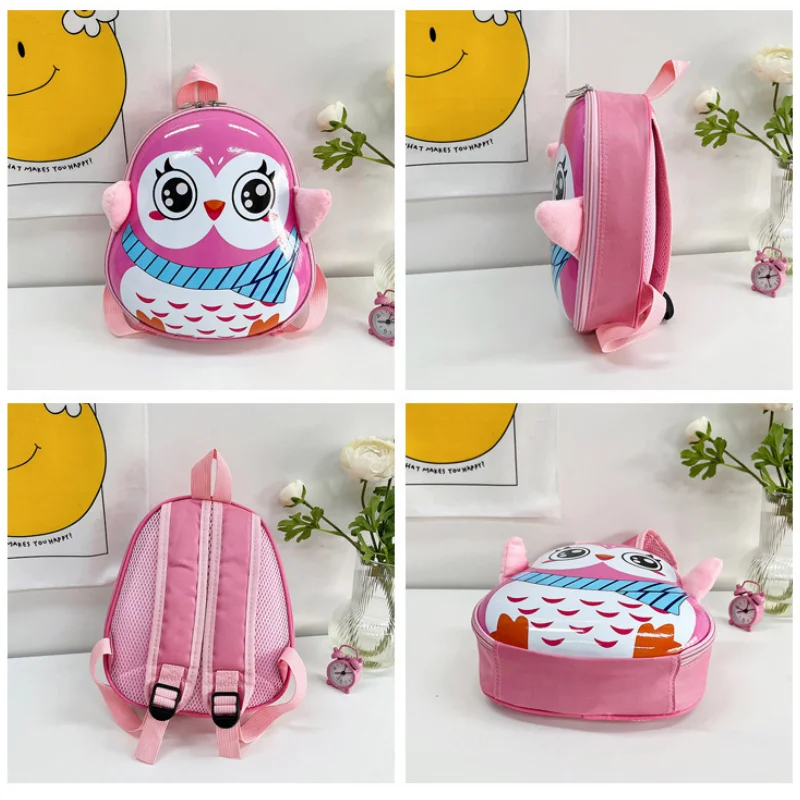 Mochila de pingüino de concha dura de Animal de dibujos animados para niños, Mini mochila duradera, ligera y de cáscara de huevo, perfecta para aventuras al aire libre