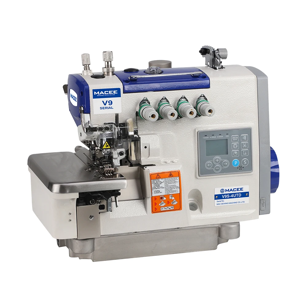 MC T900D-4EUT Industrial Flat-bed 4 Thread Fully Automatic Overlock Sewing Machine With Top Feed