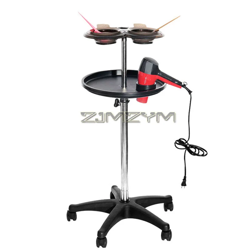 Salon Rolling Cart Adjustable Hairstylist Rolling Salon Tray Hairdressing Mobile Barber Service Cart Salon Furniture Trolley