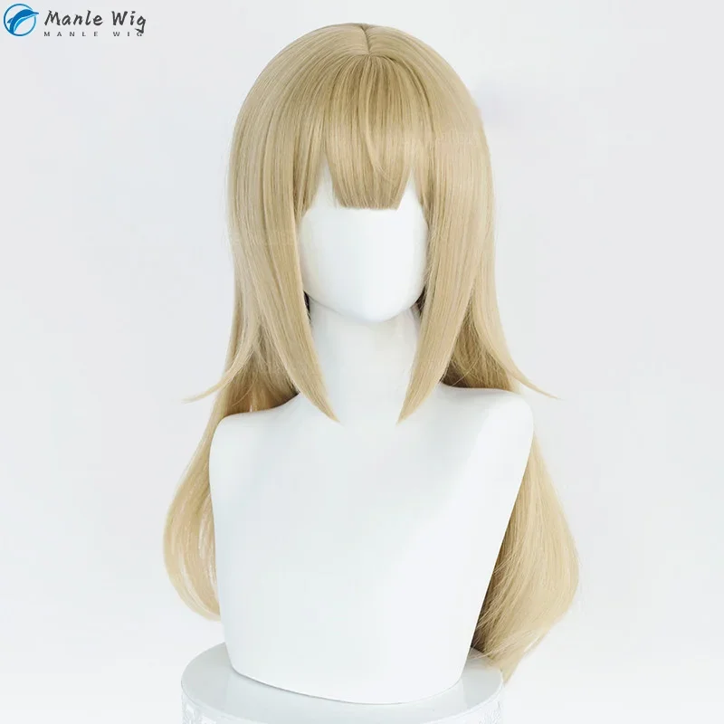 Kinako cosplay wig 40Hara kinako Cat Girl pet kitty Osakana wig 65cm yellow heat resistant hair ear tail wigs cute wig cap