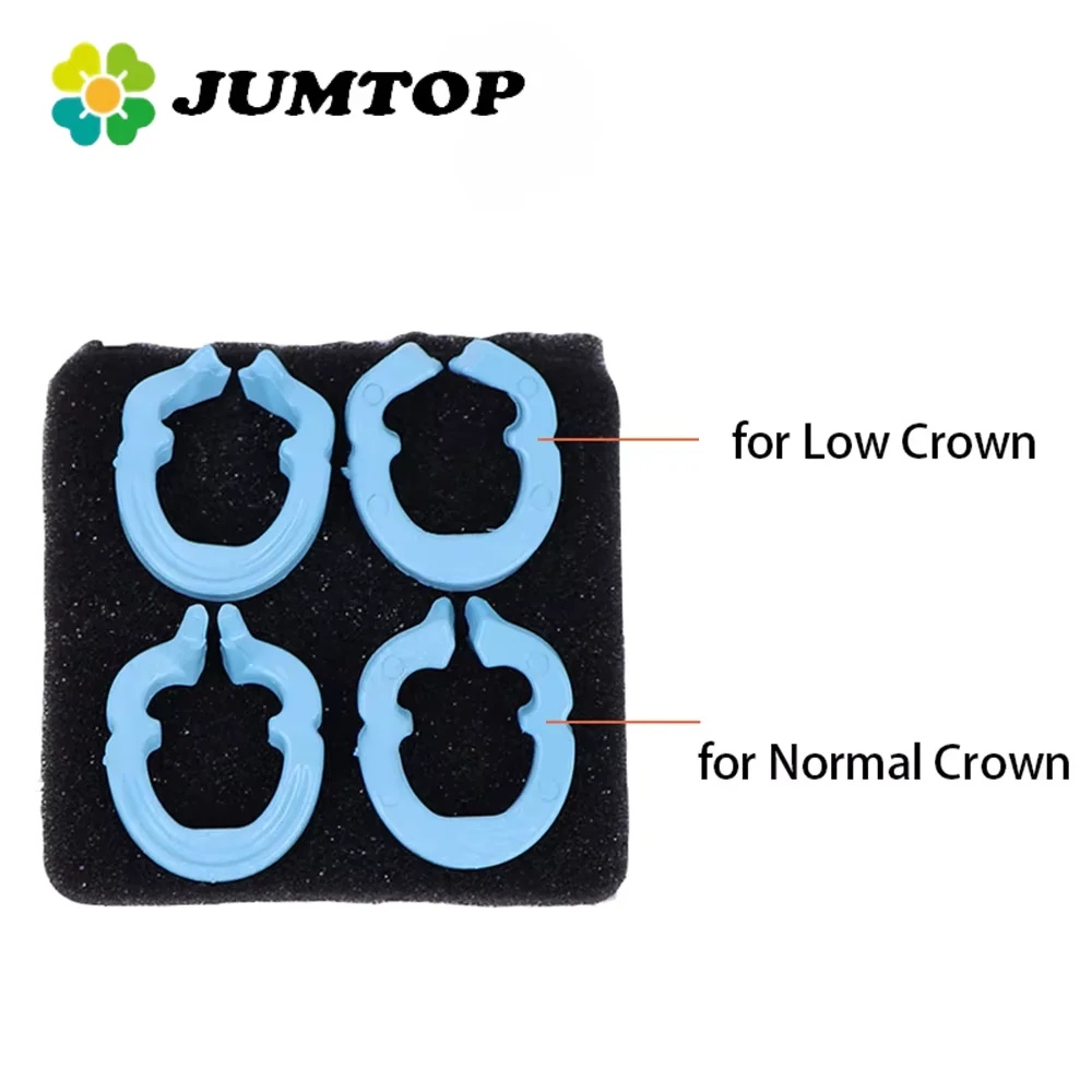 

JUMTOP 4Pcs/Box Dental Resin Clamping Ring Rubber Dam Clamp Barrier Clip Separator