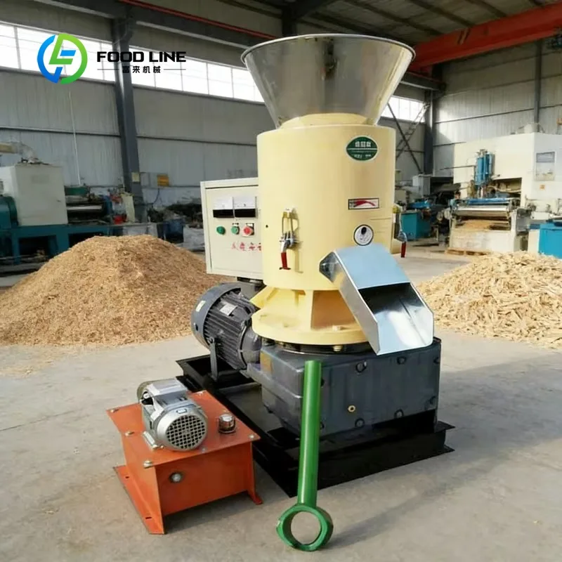 Custom portable wood pellet maker compact small pelletizing unit for field on‑site biomass fuel raw material quick processing