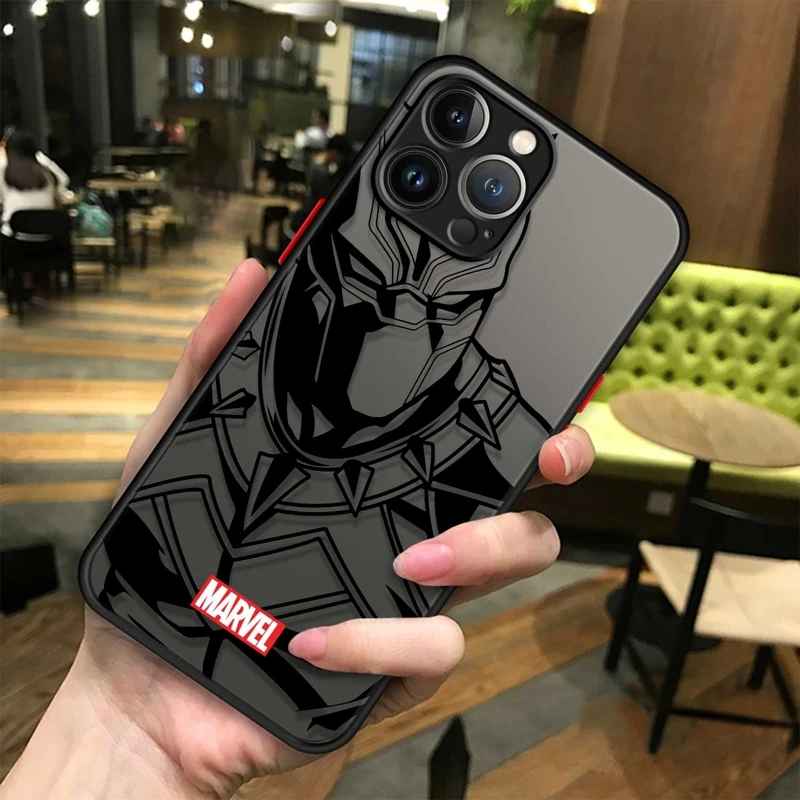 Phone Case For Apple iPhone 11 12 13 14 16 Pro 15 Pro Max 16 Plus XR 12mini 13mini Clear Marvel Groot Spider Iron Man Studio