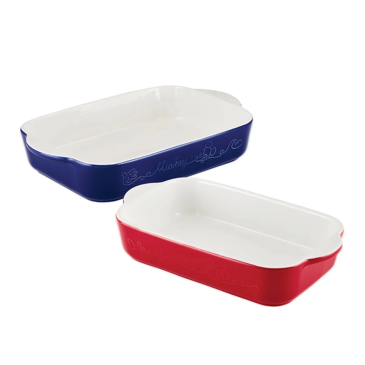 

Bon Voyage 2 Piece Ceramic Baker Set easy to clean stands up to everyday wear