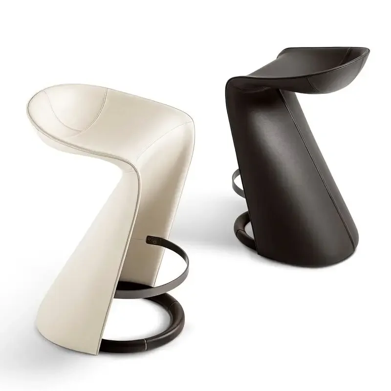 Designer Modern Bar Stools Aesthetic Minimalist Comfortable Relaxing Bar Chairs Nordic Living Room Banqueta Salon Furniture