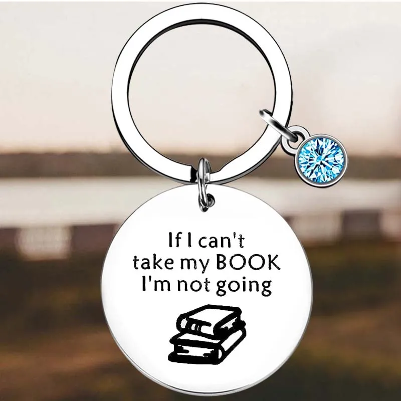 

New Book Club Gift Key Chain Ring Book Lover keychains pendant Reader Writers Birthday Book Gift