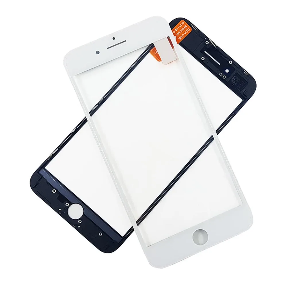 Novecel 6 szt. 1:1 Podobne OEM Zewnętrzne Szkło + Ramka Bezel + Folia OCA Do iPhone 8 7 6 6s Plus 7P 8P Ekran LCD Uszkodzone Szkło Część Zamienna — zdjęcie 5
