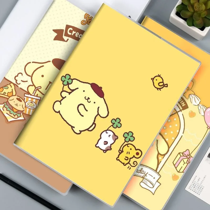 

PomPomPurin Anime Kawaii Sanrio Ins Student Notebook Cute Cartoon B5 Covered Book Dairy Book Creative Gifts for Kids