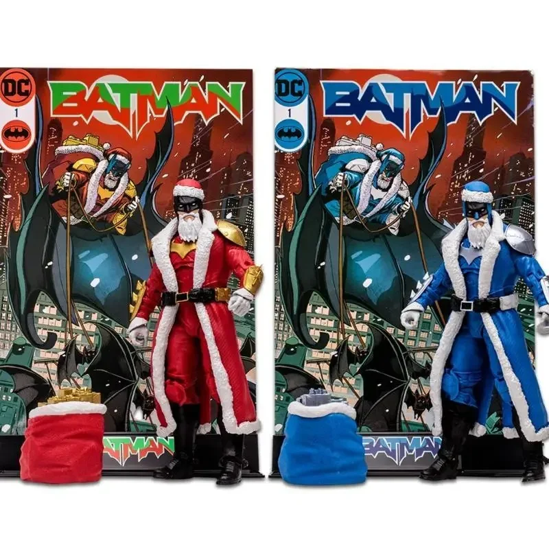 New Batman Santa (Red Suit) Gold Label 7" Action Figure Mcfarlane Toys Store Exclusive Christmas Santa Batman Model Toys Gift