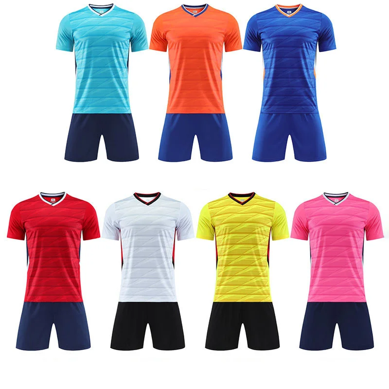 

Adult children's football training suit Blank soccer Jersey & shorts team uniforms Sportswear Short sleeve tracksuit Customized