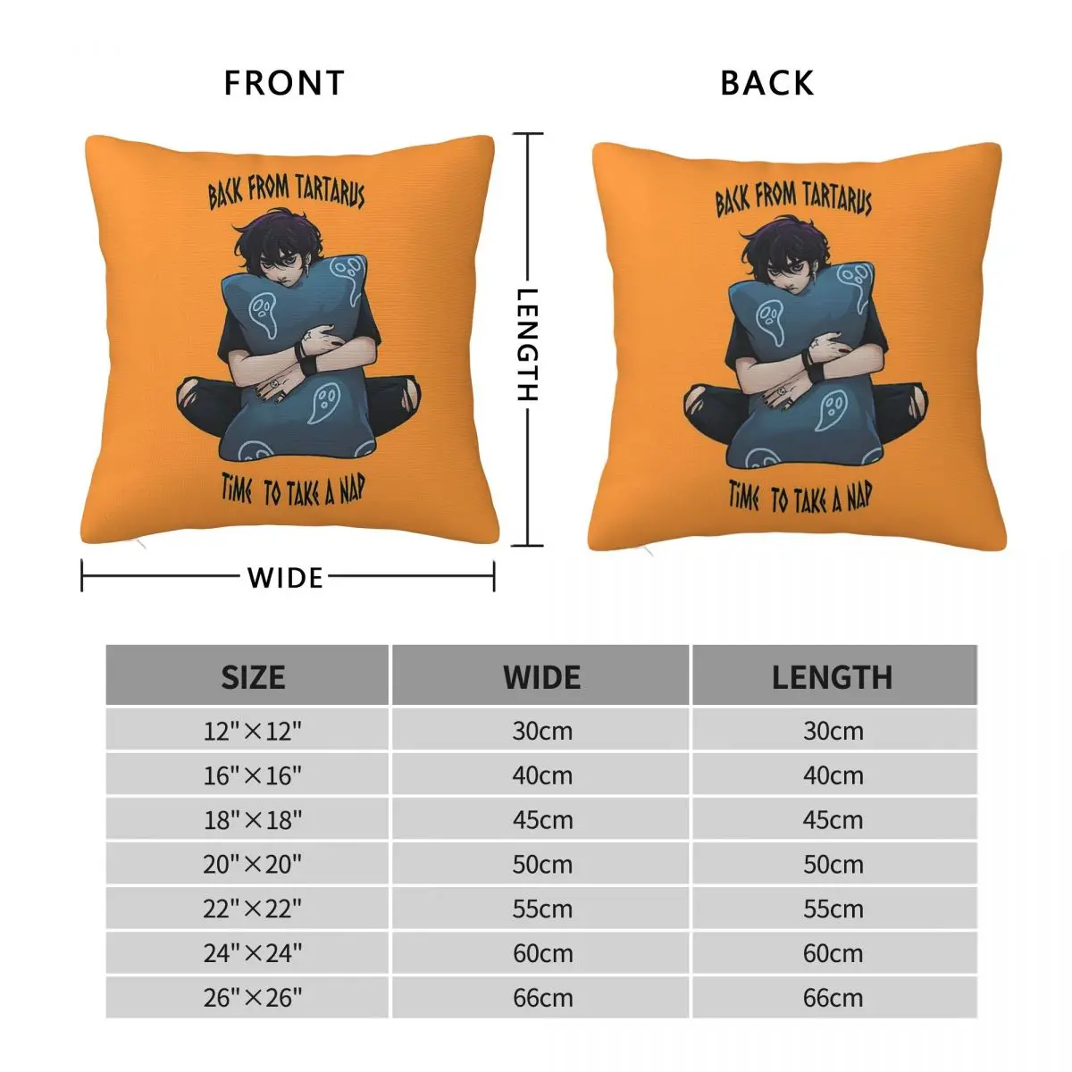 Percy Jackson Nico Di Angelo Pillowcase Polyester Linen Velvet Pattern Zip Pillow Case Sofa Seater Cushion Cover Wholesale 45x45