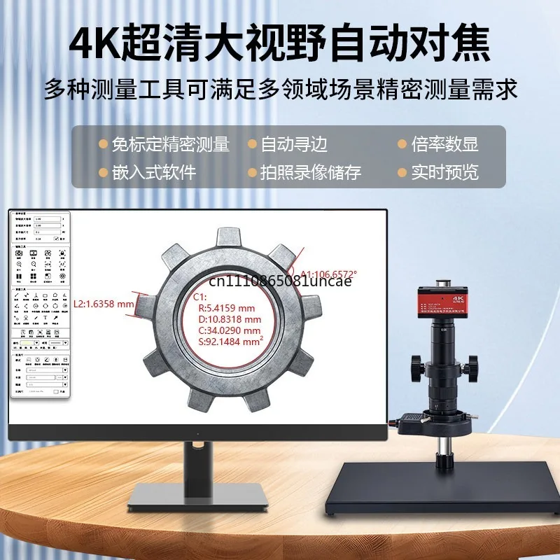 For 4K Ultra HD Research Grade Measuring Digital Microscope 500X Magnification Photo Video Capture For Repair Work