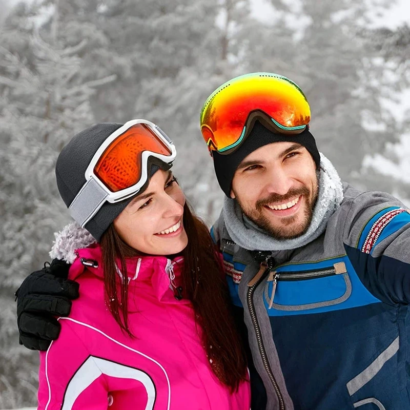 Männer Frauen Beanies Hüte Winter Warme Sport Radfahren Laufen Ski Motorhaube Caps Outdoor Fleece Winddicht Militärische Taktische Kappe – Detail 5